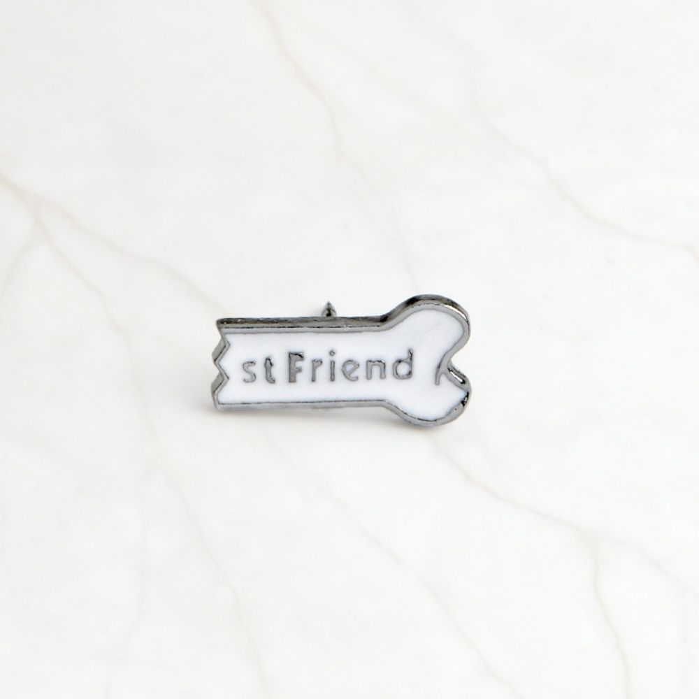 NEW I Love My Best Friend Enamel Pin Brooch - Picture 6 of 8